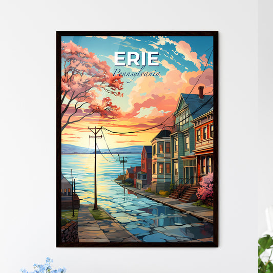 Erie, Pennsylvania, A Poster of a row of houses by a body of water Default Title