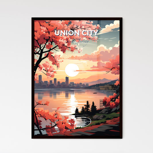 Union City, New Jersey, A Poster of a sunset over a city Default Title
