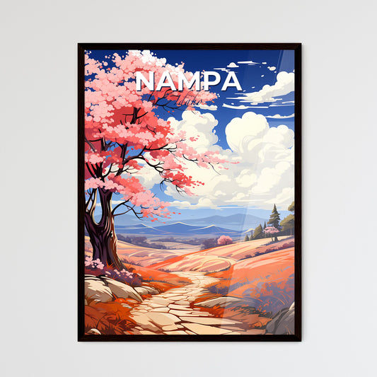 Nampa, Idaho, A Poster of a landscape with a tree and a path Default Title