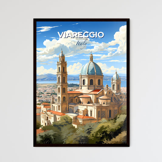 Viareggio, Italy, A Poster of a large building with towers and a city in the background Default Title