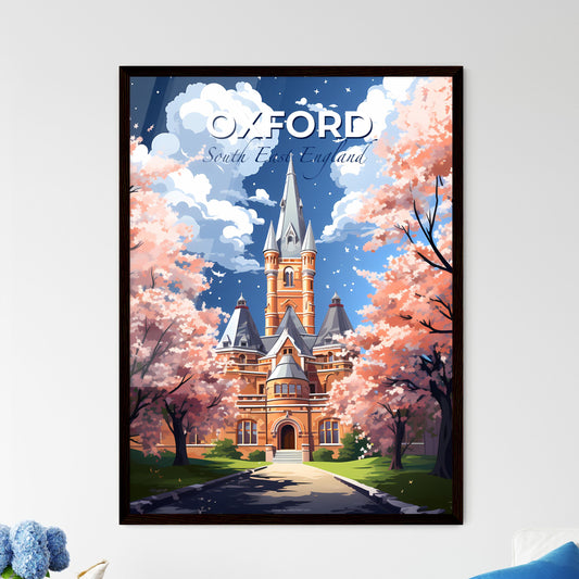 Oxford, South East England, A Poster of a castle with trees around it Default Title