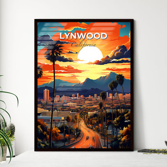Lynwood, California, A Poster of a sunset over a city Default Title