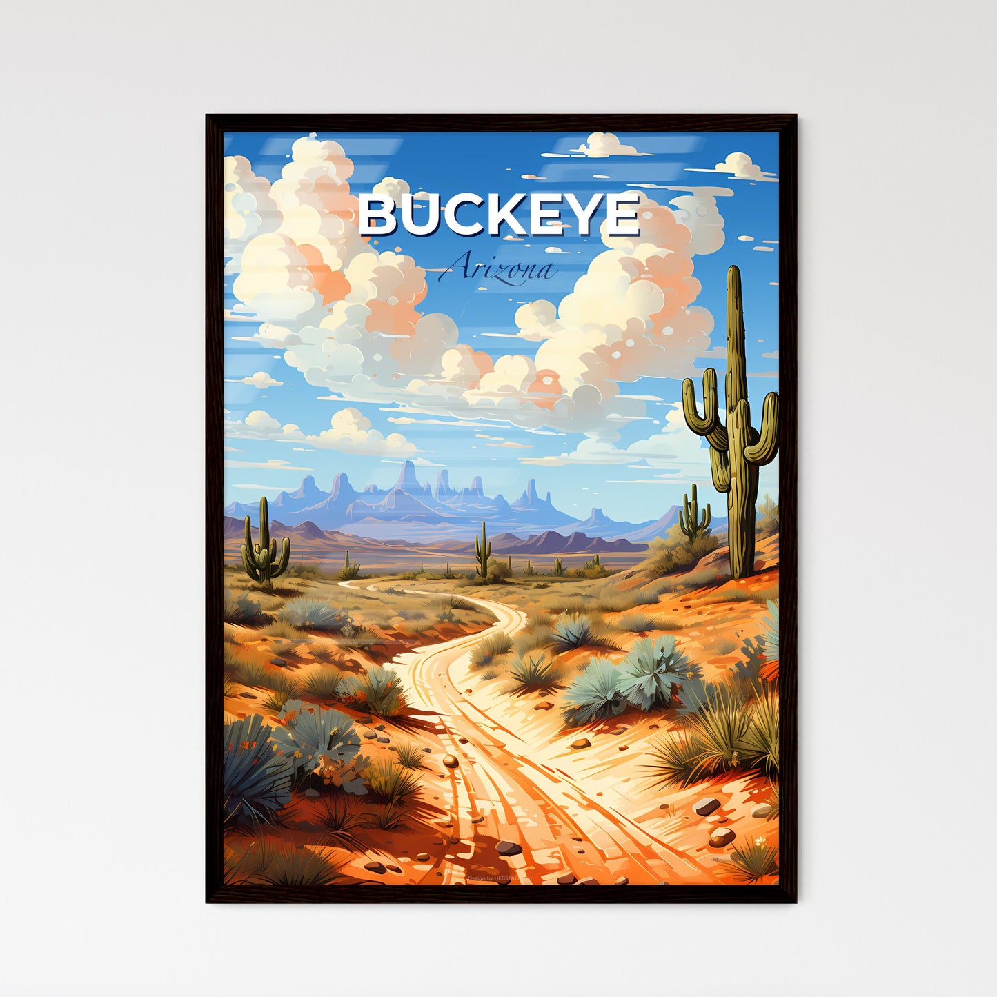Buckeye, Arizona, A Poster of a dirt road through a desert Default Title