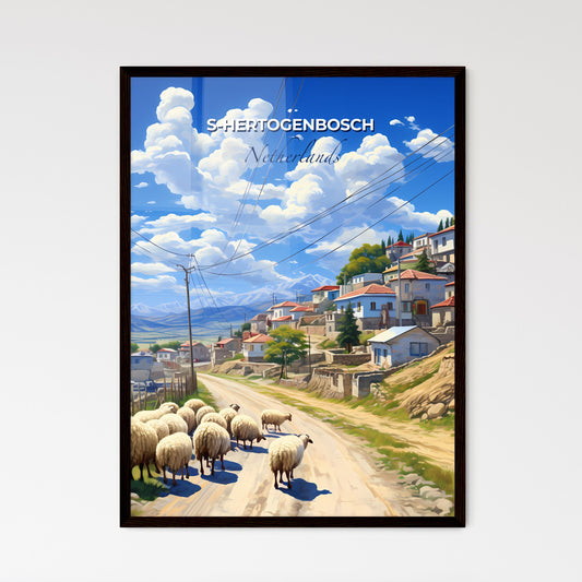 S-Hertogenbosch, Netherlands, A Poster of a lively and colourful cityscape Default Title
