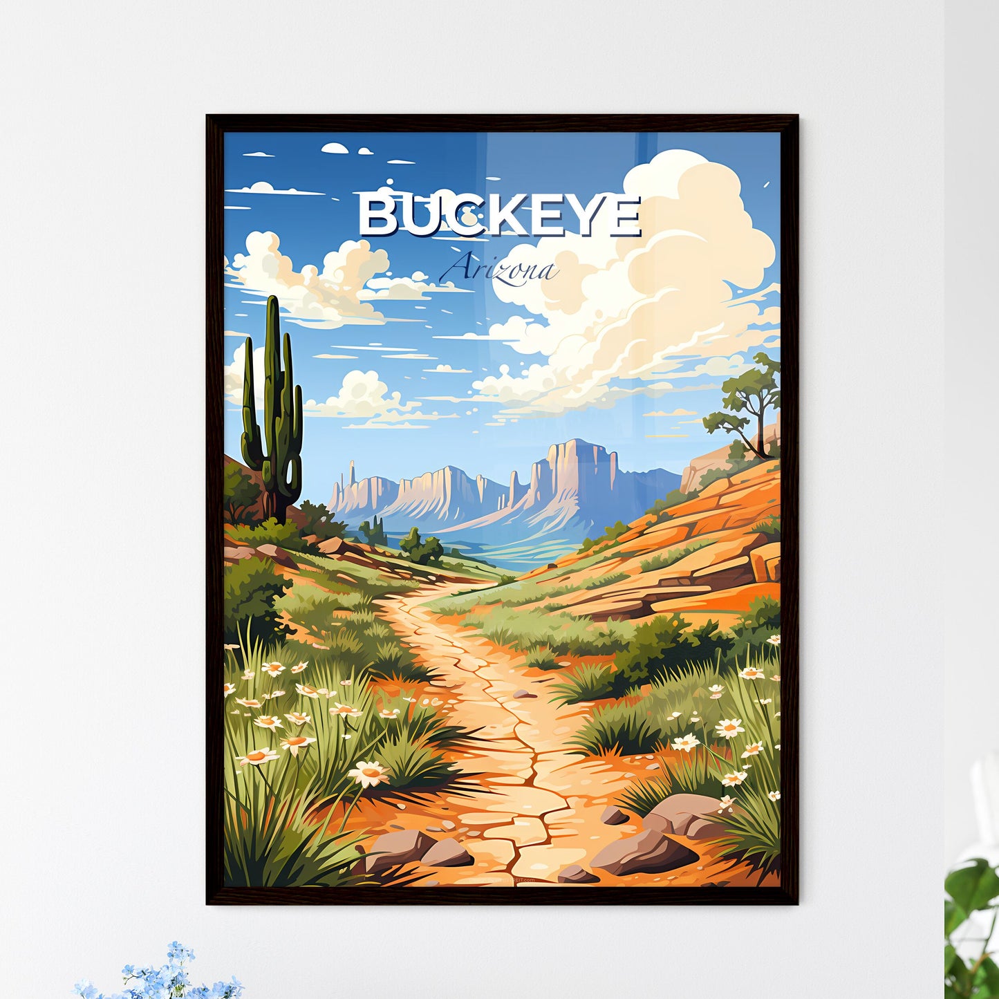 Buckeye, Arizona, A Poster of a dirt road through a desert Default Title