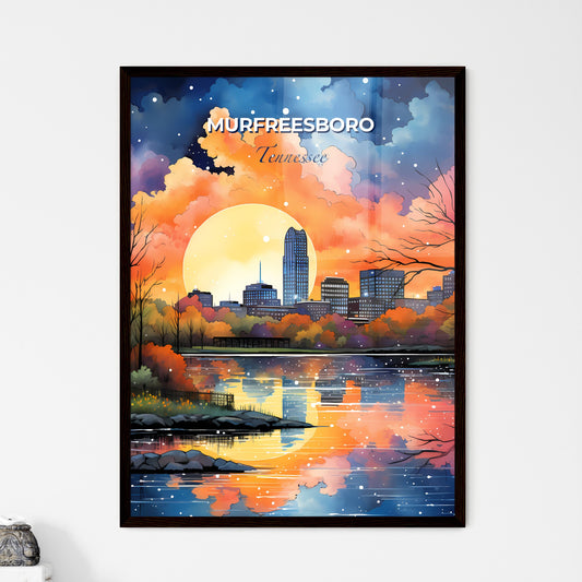 Murfreesboro, Tennessee, A Poster of a colorful sunset over a city Default Title