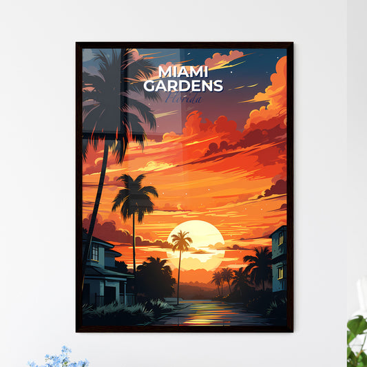 Miami Gardens, Florida, A Poster of a sunset over a beach Default Title