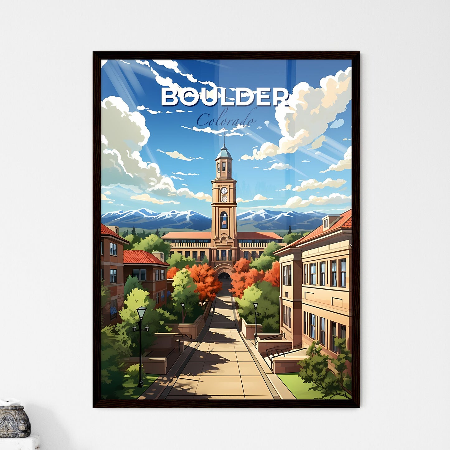 Boulder, Colorado, A Poster of a building with a clock tower Default Title