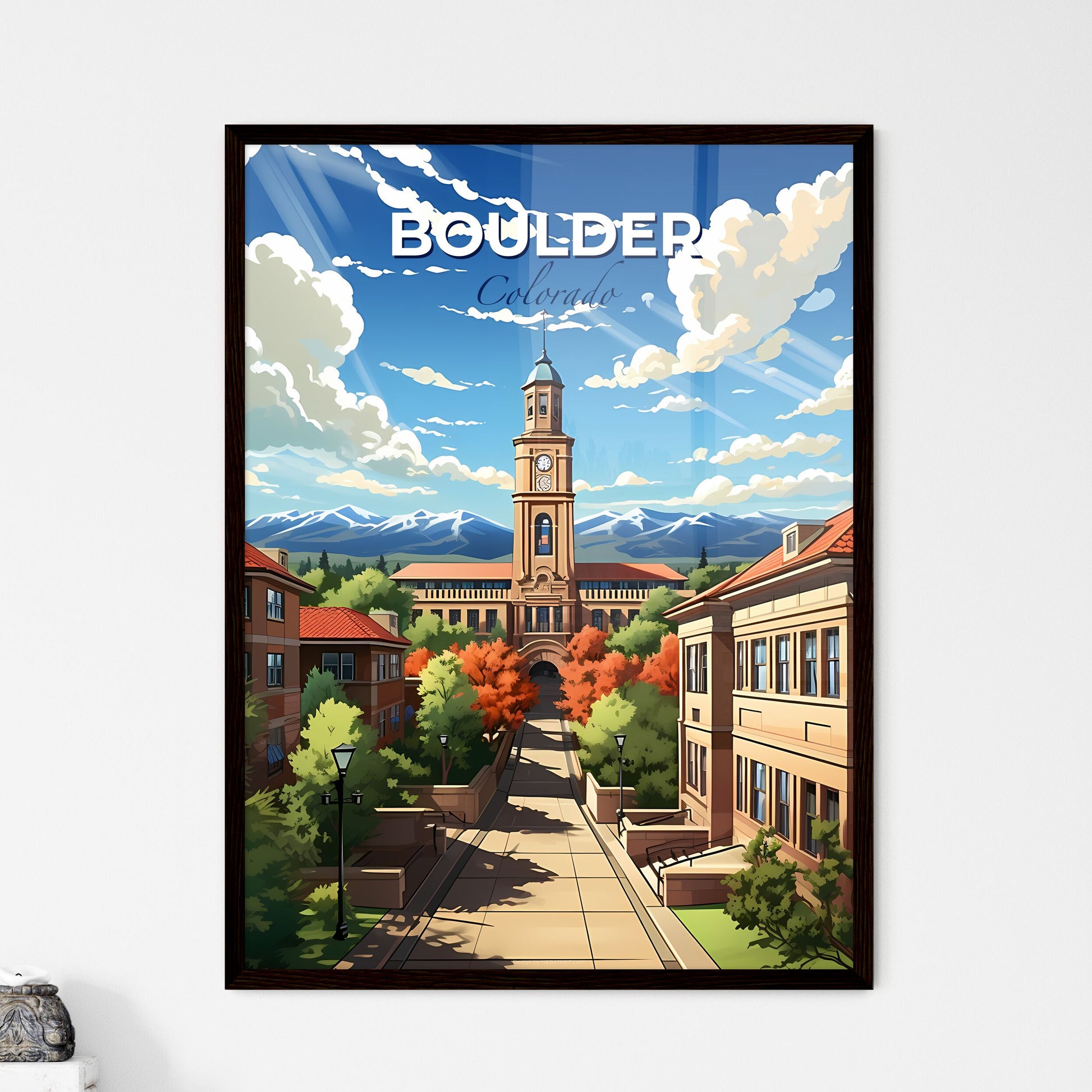 Boulder, Colorado, A Poster of a building with a clock tower Default Title