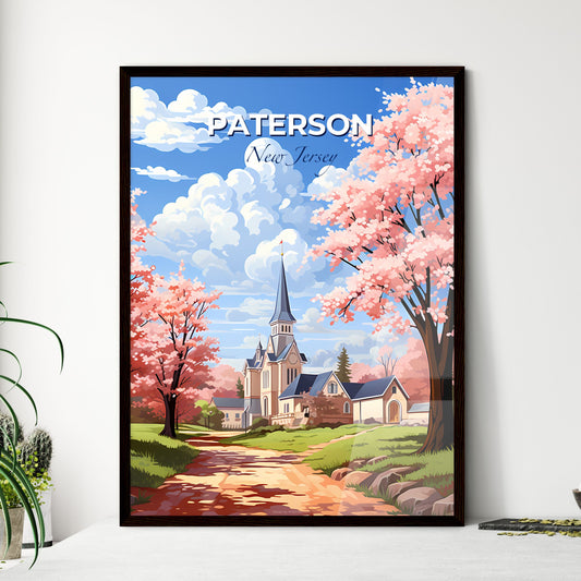 Paterson, New Jersey, A Poster of a church with a steeple and trees in front of it Default Title