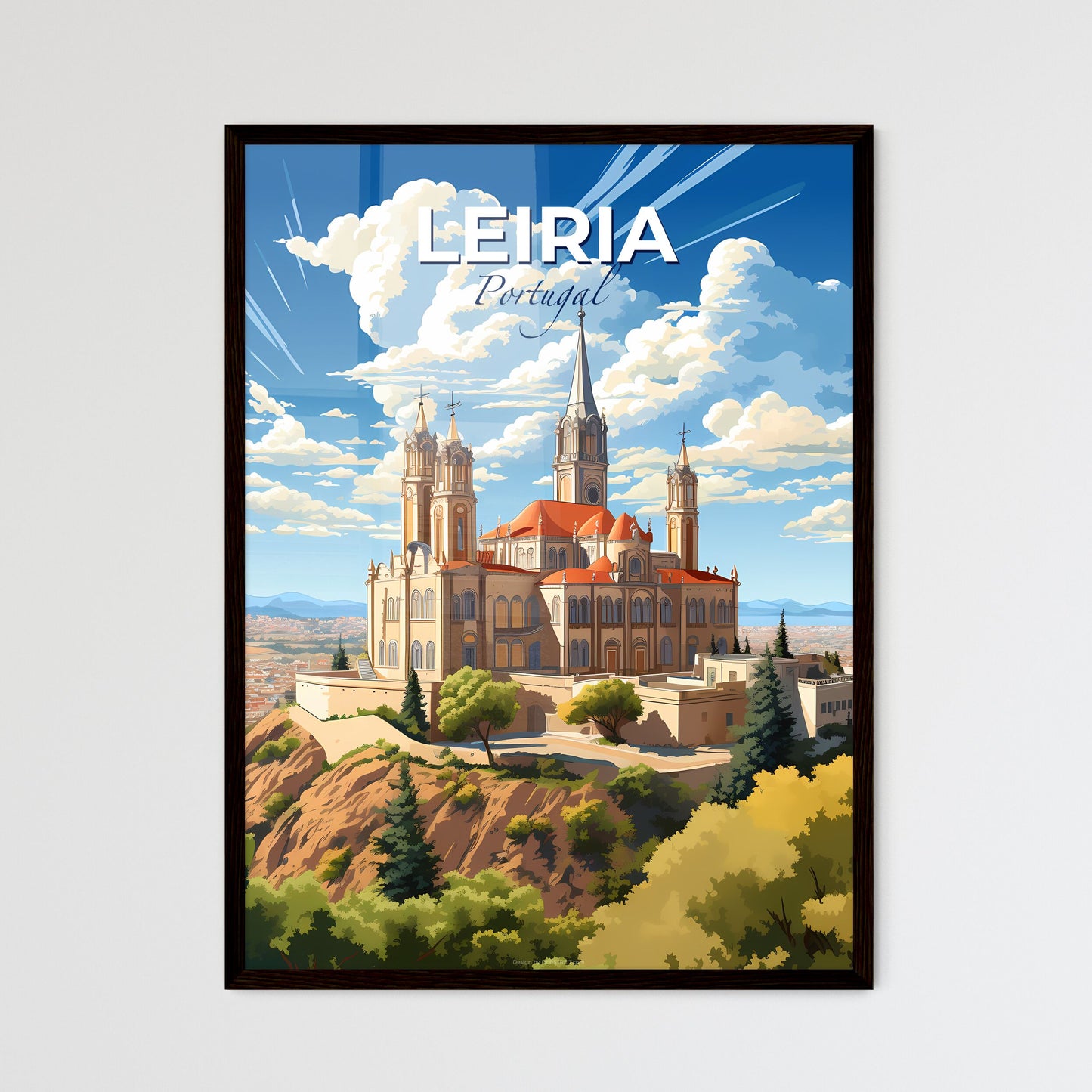 Leiria, Portugal, A Poster of a castle on a hill Default Title