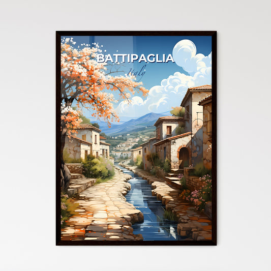 Battipaglia, Italy, A Poster of a water way between buildings Default Title