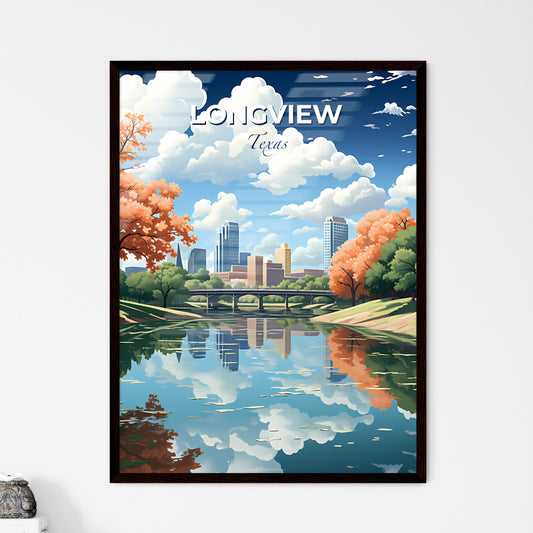 Longview, Texas, A Poster of a river with a bridge and trees in the background Default Title
