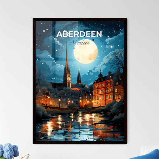 Aberdeen, Aberdeen, A Poster of a moon over a city Default Title