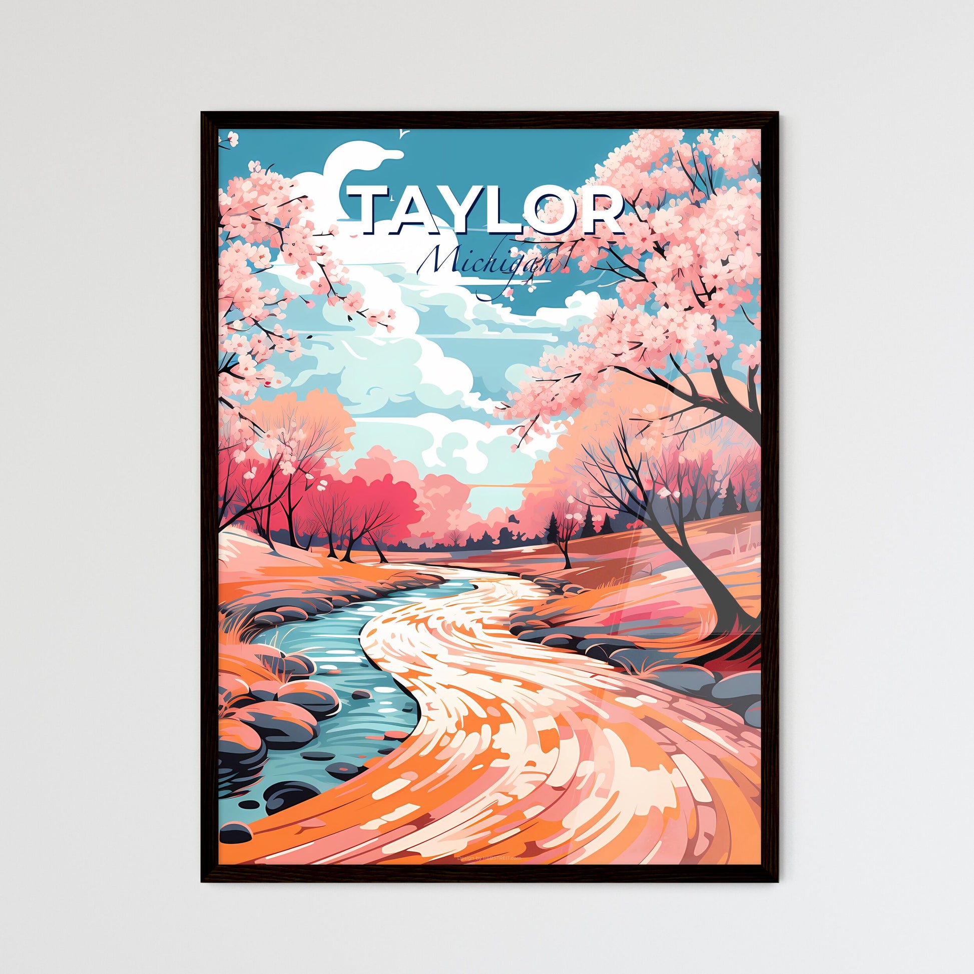 Taylor, Michigan, A Poster of a river running through a forest Default Title