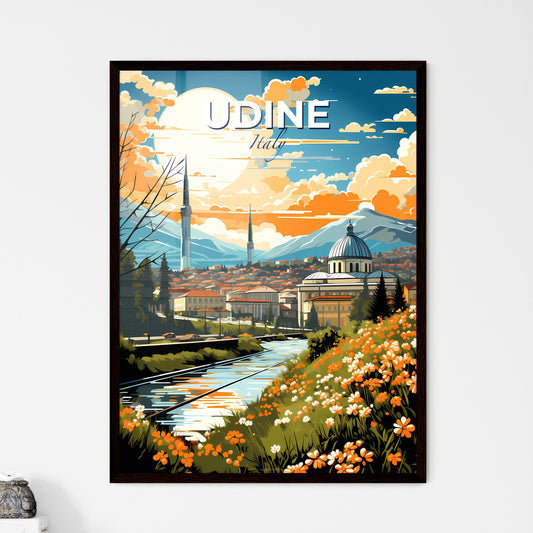 Udine, Italy, A Poster of a river running through a city Default Title