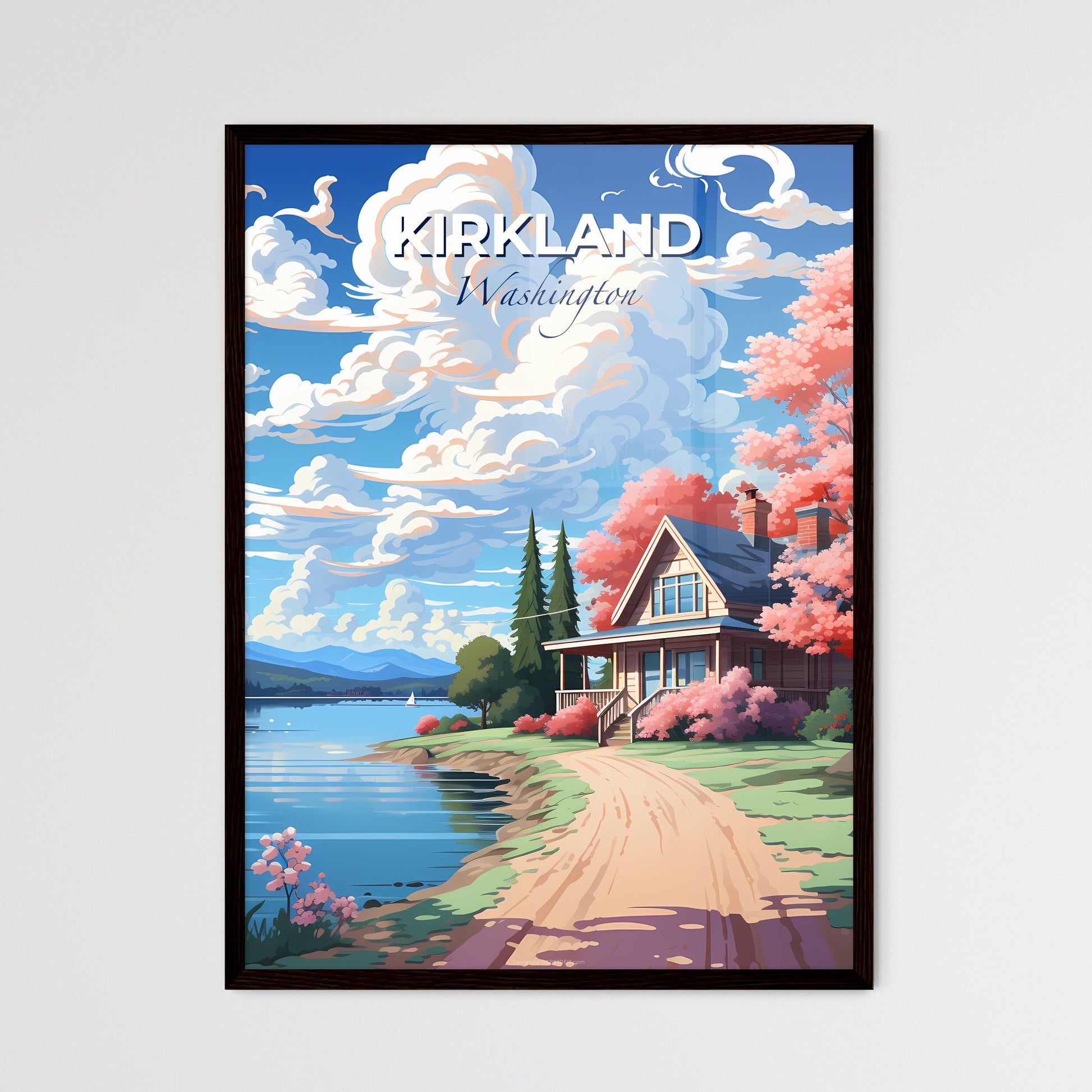 Kirkland, Washington, A Poster of a house by the water Default Title