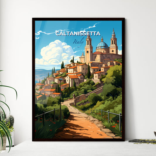 Caltanissetta, Italy, A Poster of a road leading to a town Default Title