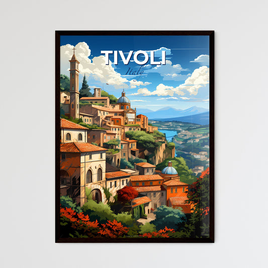 Tivoli, Italy, A Poster of a lively and colourful cityscape Default Title