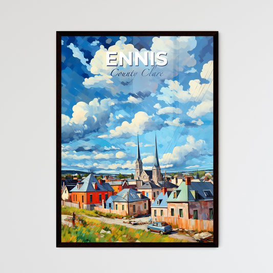 Ennis, County Clare, A Poster of a lively and colourful cityscape Default Title