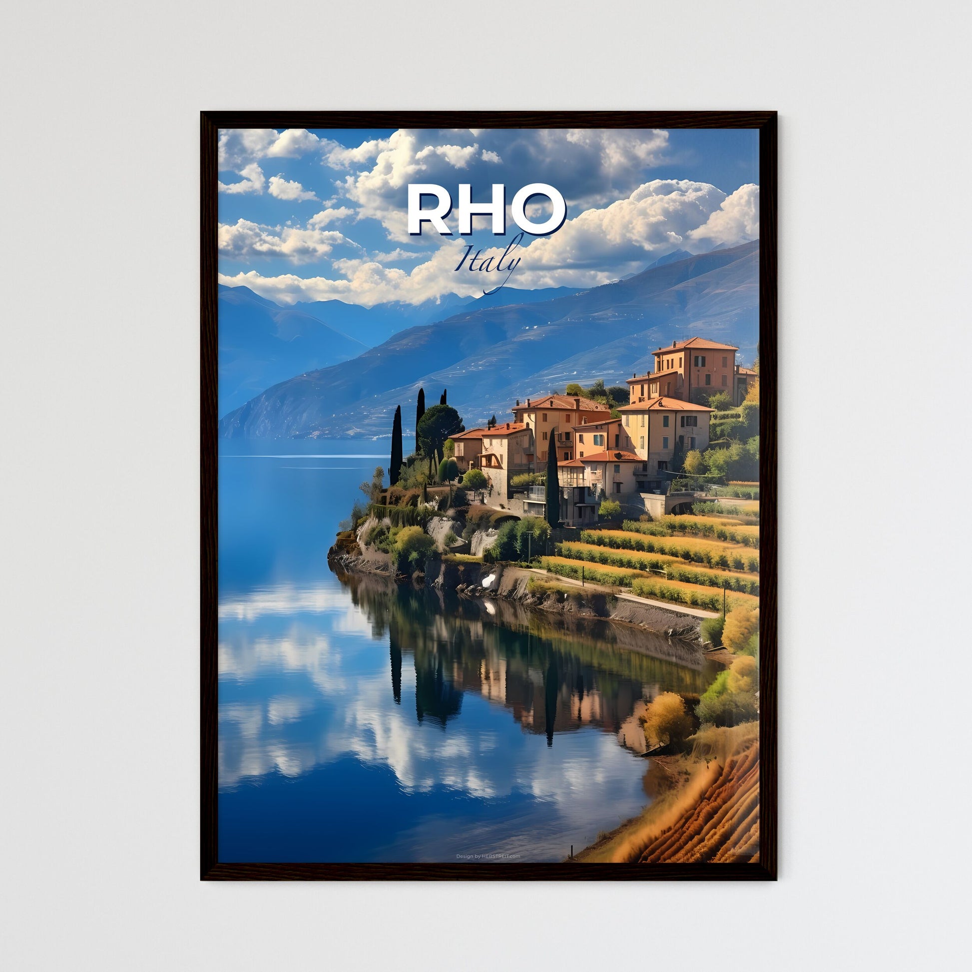Rho, Italy, A Poster of a building next to a body of water Default Title