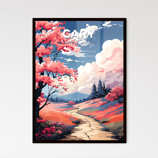 Cary, North Carolina, A Poster of a painting of a tree with pink flowers Default Title