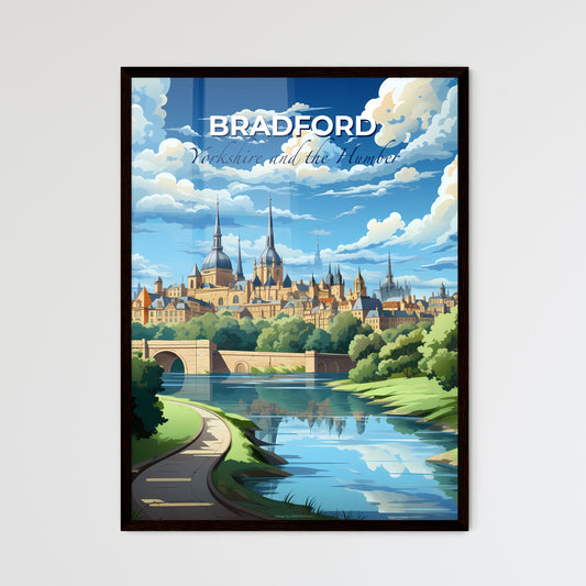 Bradford, Yorkshire and the Humber, A Poster of a river running through a city Default Title