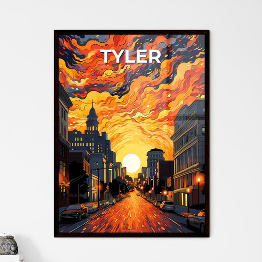 Tyler, Texas, A Poster of a street with cars and buildings in the background Default Title