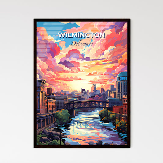 Wilmington, Delaware, A Poster of a colorful sky over a river Default Title