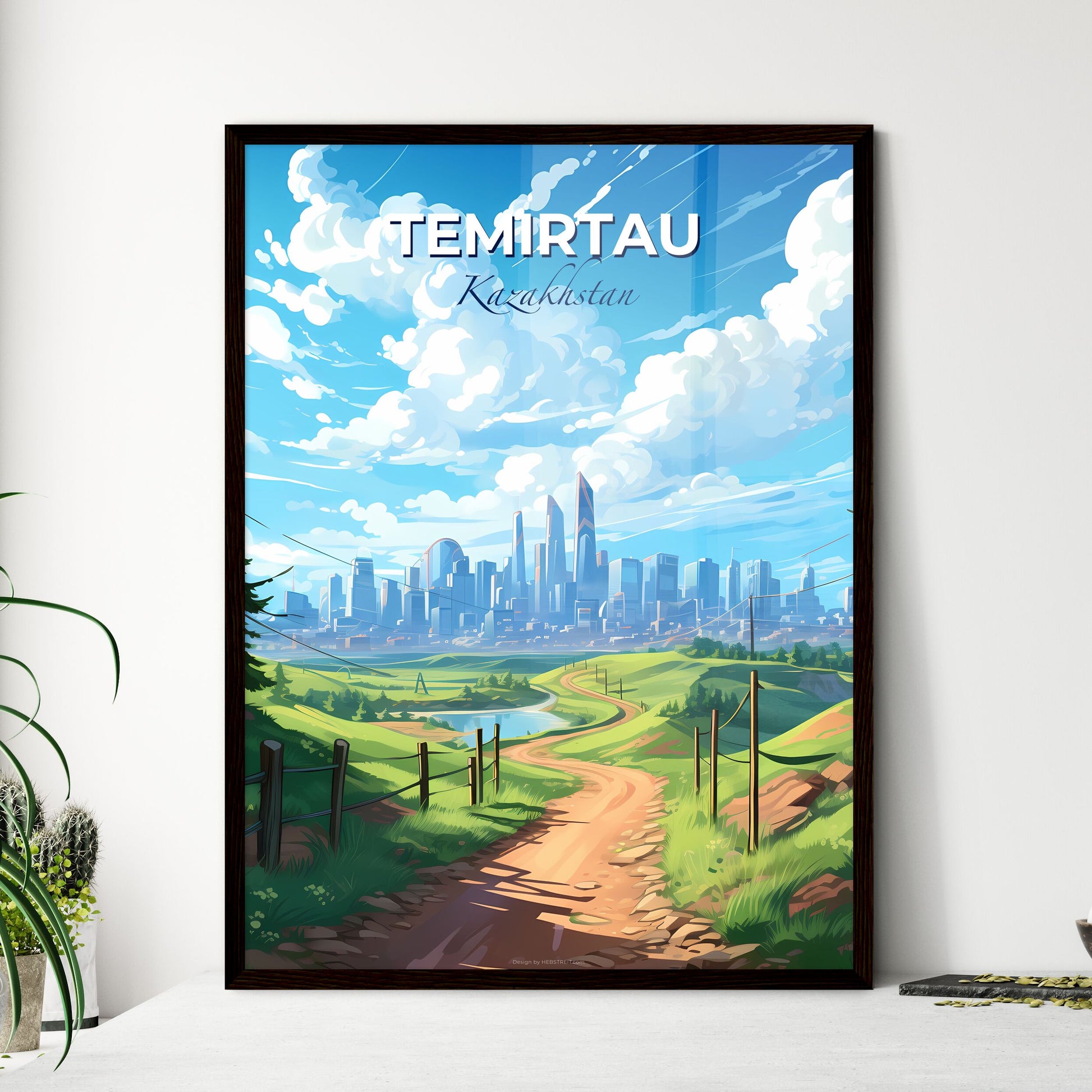Temirtau, Kazakhstan, A Poster of a road leading to a city Default Title