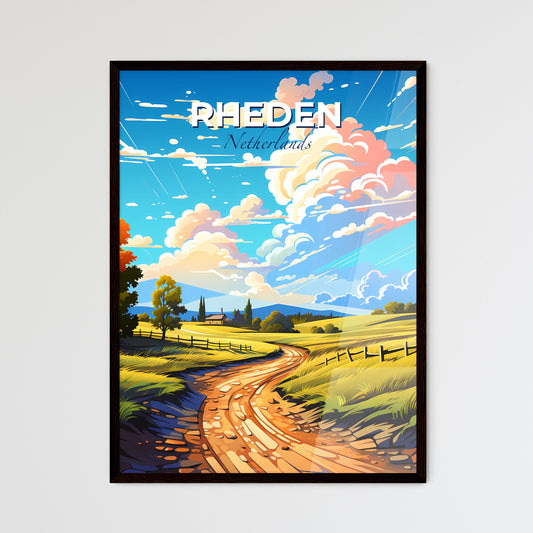 Rheden, Netherlands, A Poster of a dirt road through a field Default Title