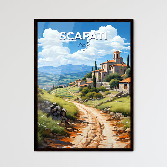 Scafati, Italy, A Poster of a dirt road leading to a village Default Title