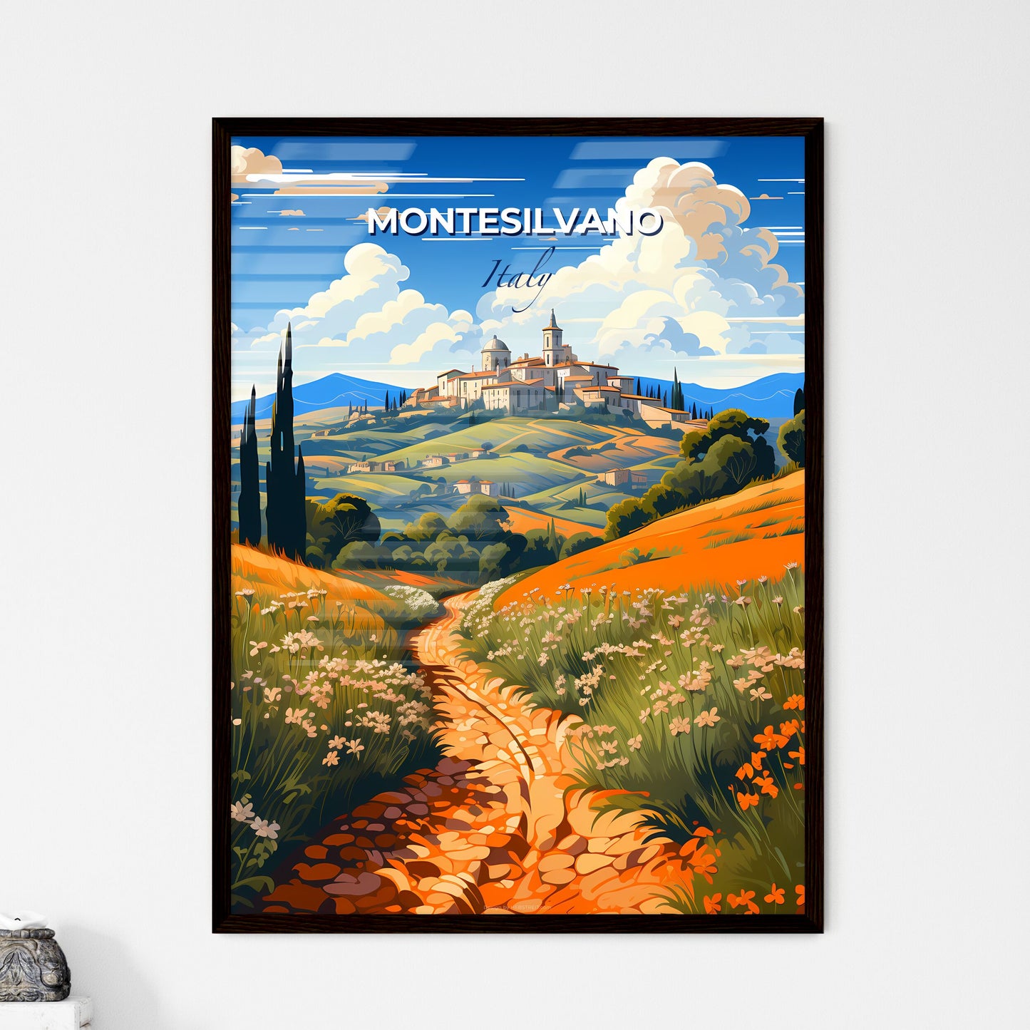 Montesilvano, Italy, A Poster of a path leading to a town Default Title