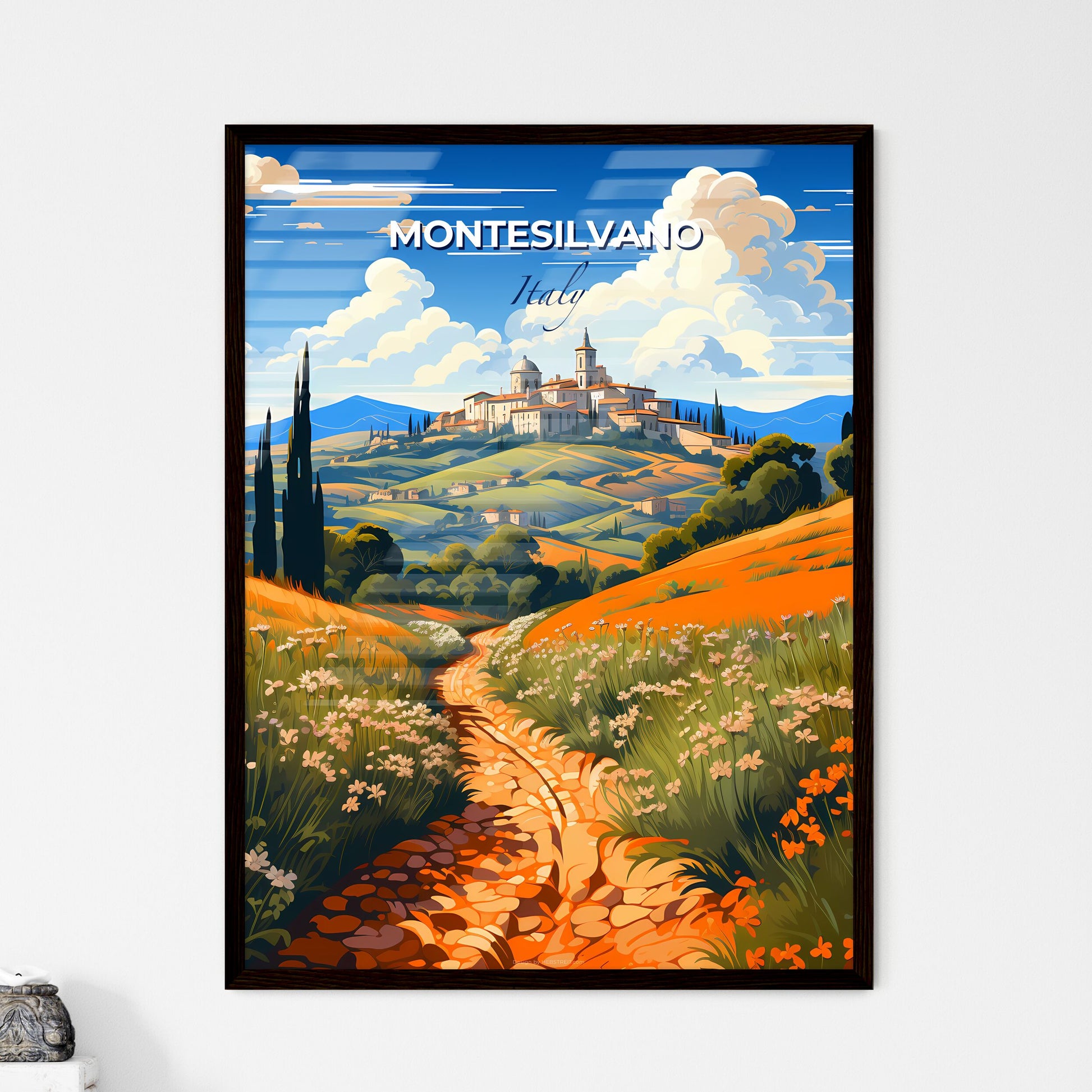 Montesilvano, Italy, A Poster of a path leading to a town Default Title