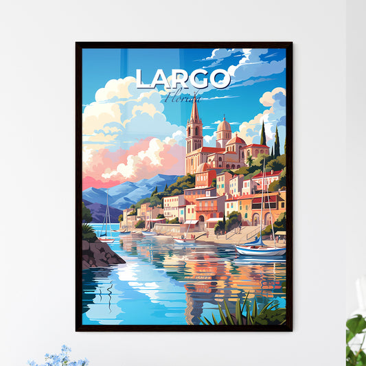 Largo, Florida, A Poster of a painting of a town on a river Default Title