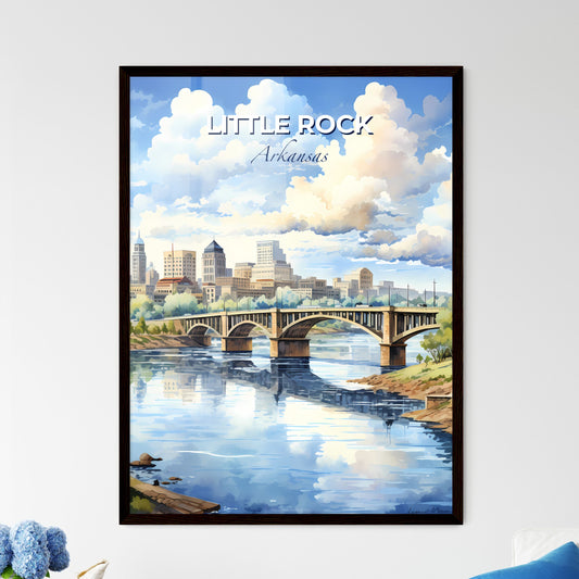 Little Rock, Arkansas, A Poster of a bridge over a river with a city in the background Default Title