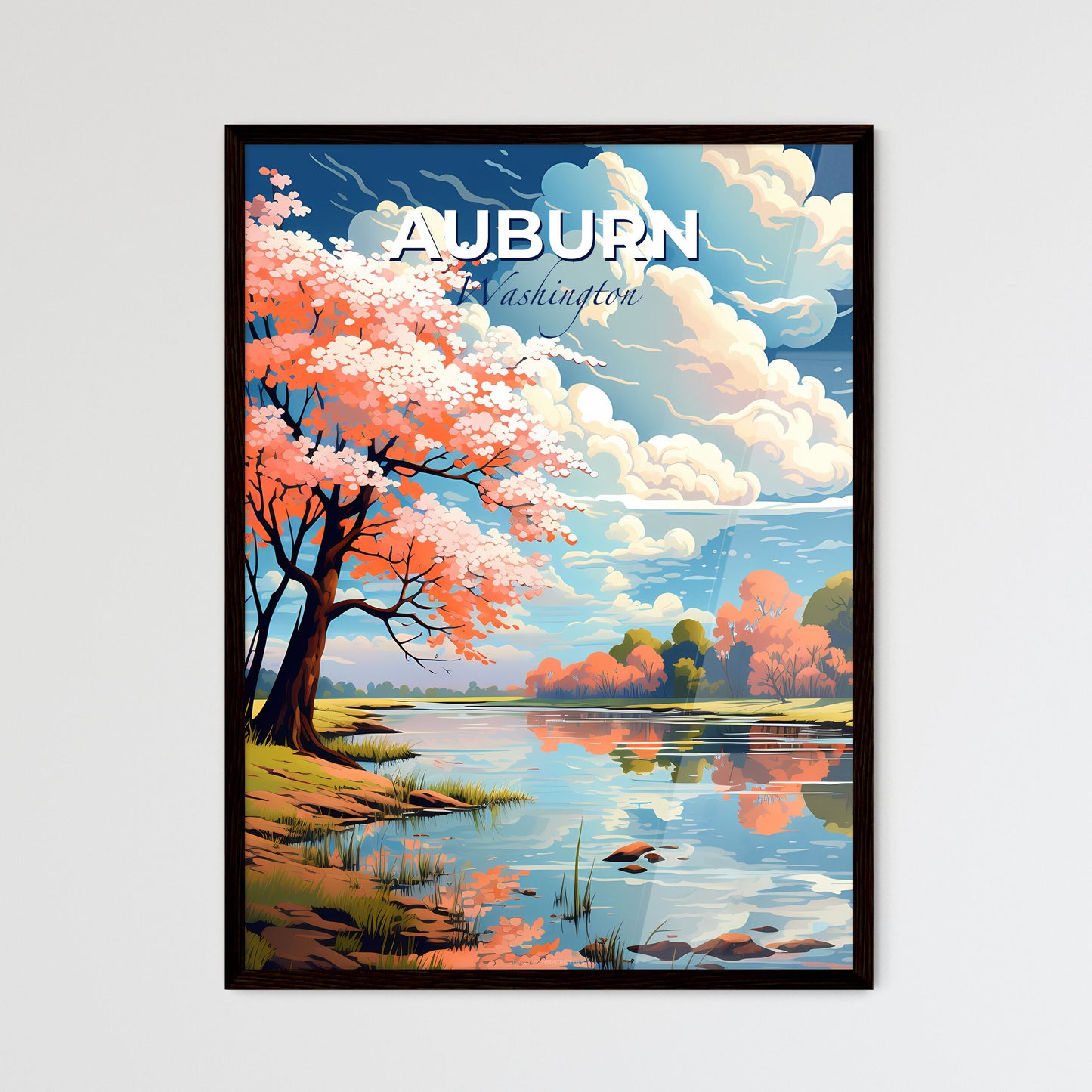 Auburn, Washington, A Poster of a tree next to a body of water Default Title