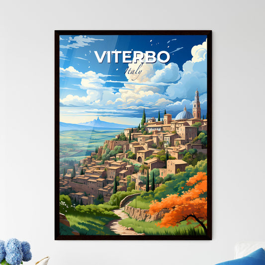 Viterbo, Italy, A Poster of a landscape of a town Default Title