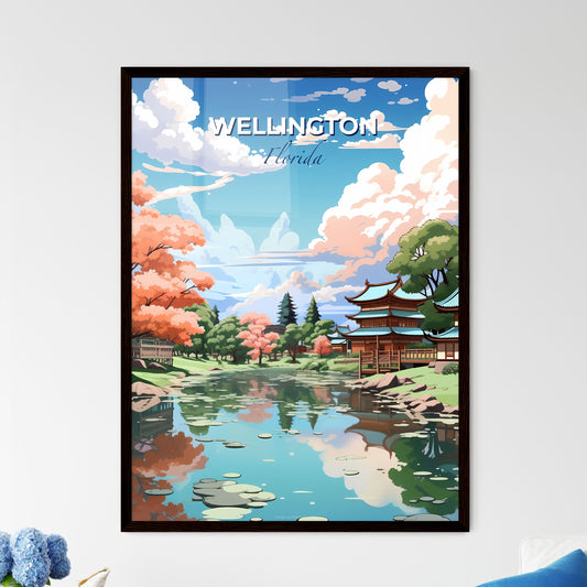 Wellington, Florida, A Poster of a water body with trees and buildings in the background Default Title