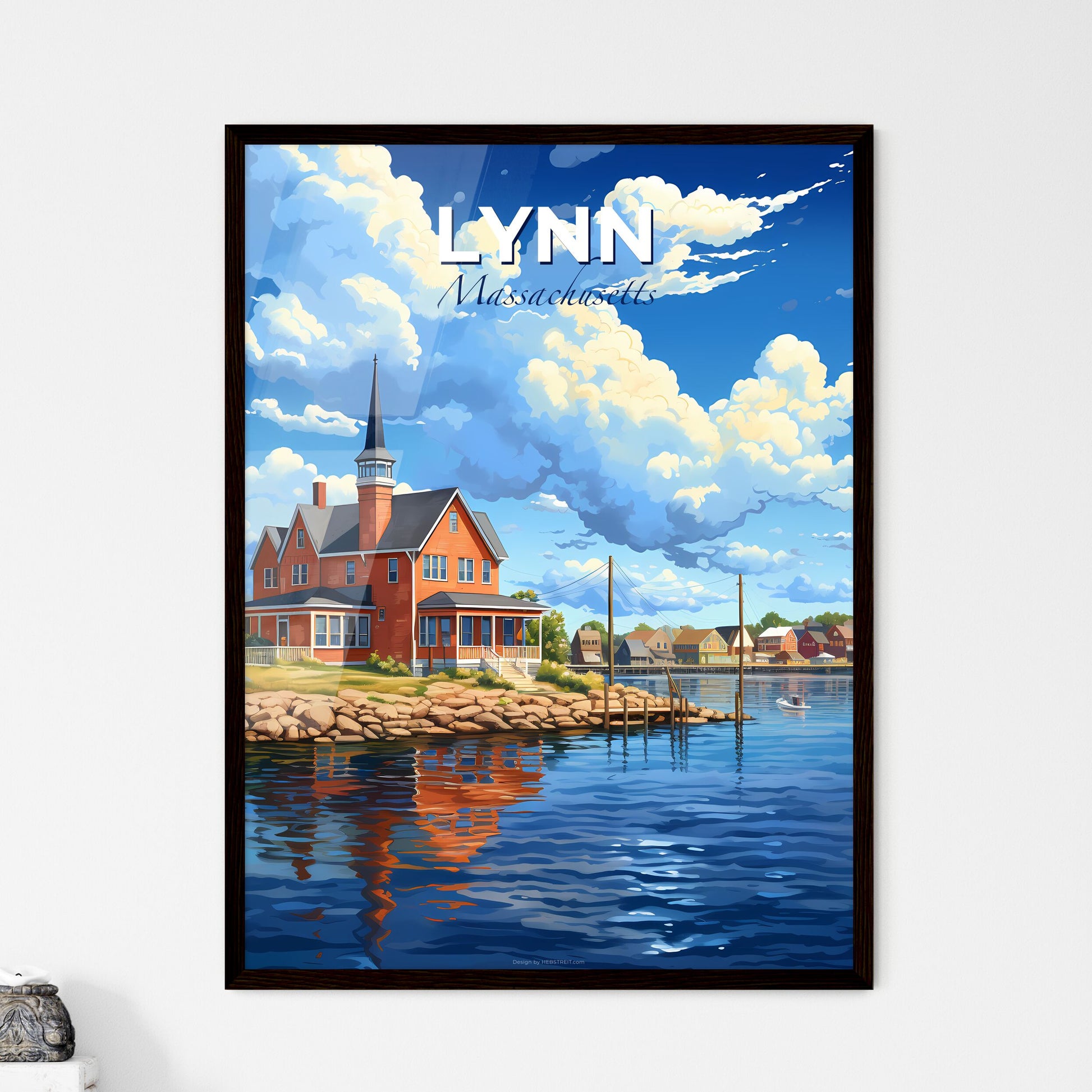 Lynn, Massachusetts, A Poster of a house on the water Default Title