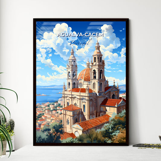 Agualva-Cacem, Portugal, A Poster of ISKCON Temple Delhi with a dome and towers Default Title