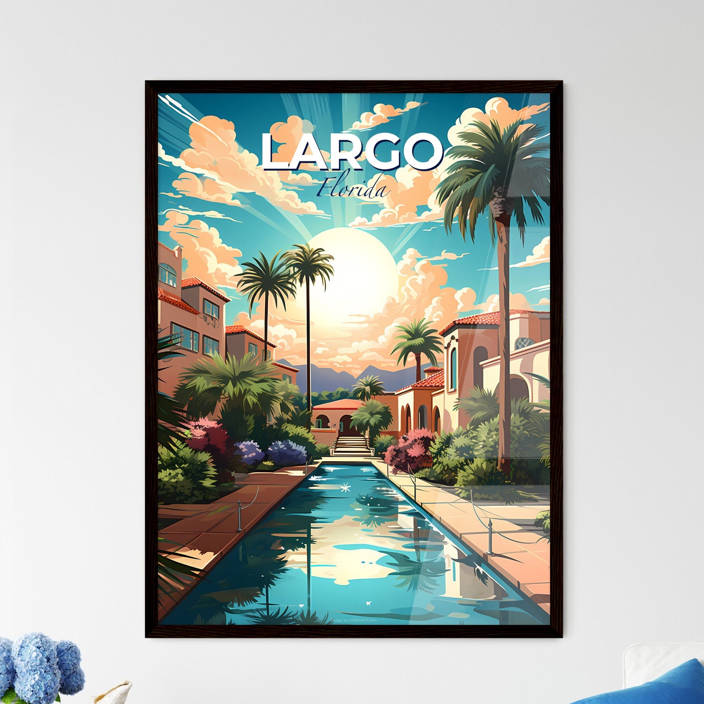 Largo, Florida, A Poster of a pool in a tropical area Default Title