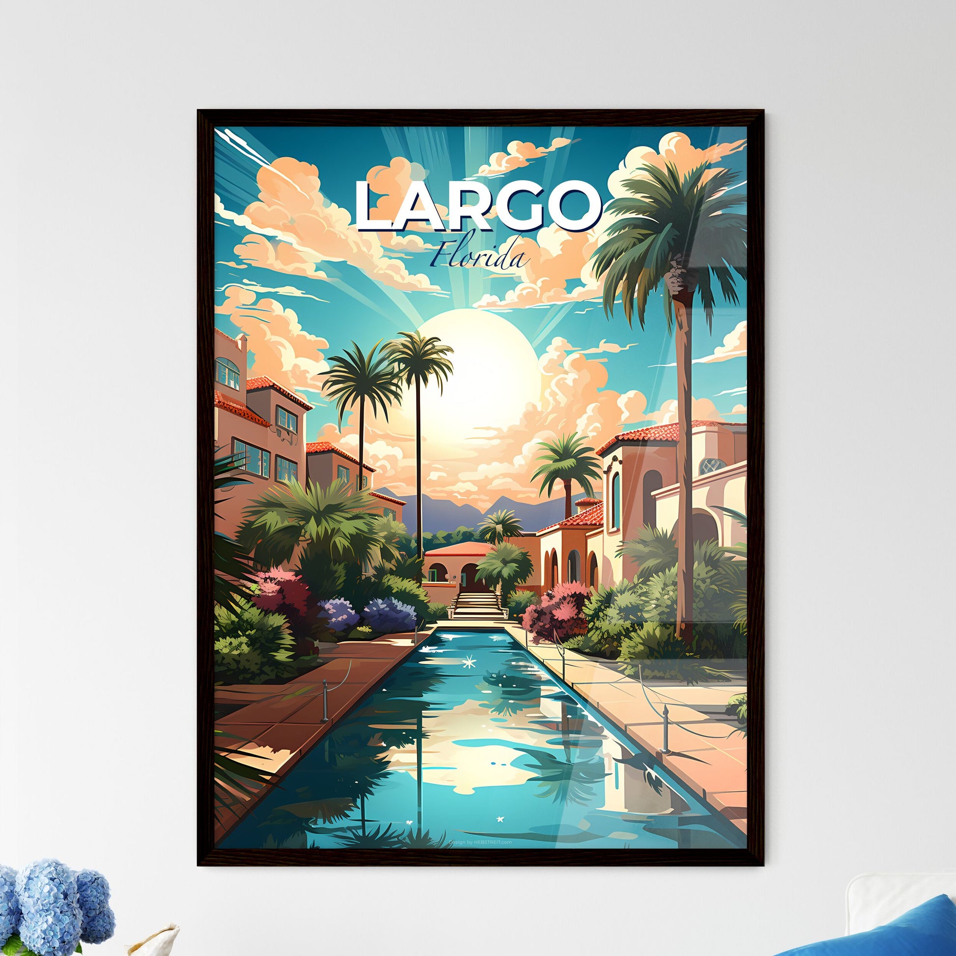 Largo, Florida, A Poster of a pool in a tropical area Default Title