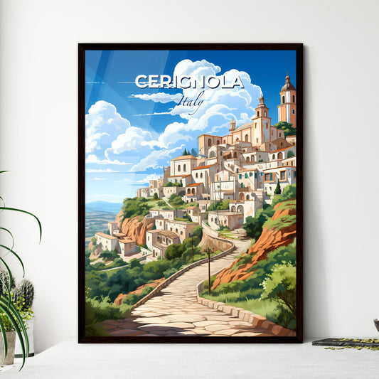 Cerignola, Italy, A Poster of a stone path leading to a town Default Title