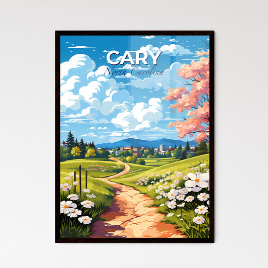 Cary, North Carolina, A Poster of a path through a field of flowers Default Title