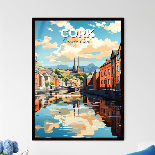 Cork, County Cork, A Poster of a river with buildings and trees in the background Default Title