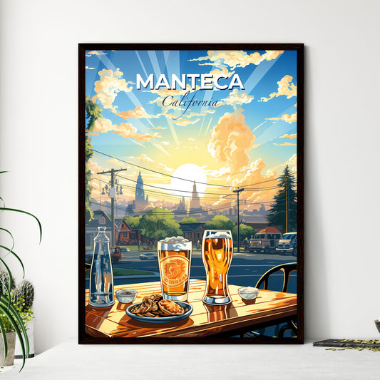 Manteca, California, A Poster of a table with drinks and snacks on it Default Title