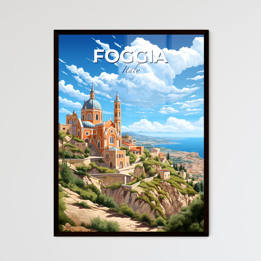 Foggia, Italy, A Poster of a building on a hill Default Title