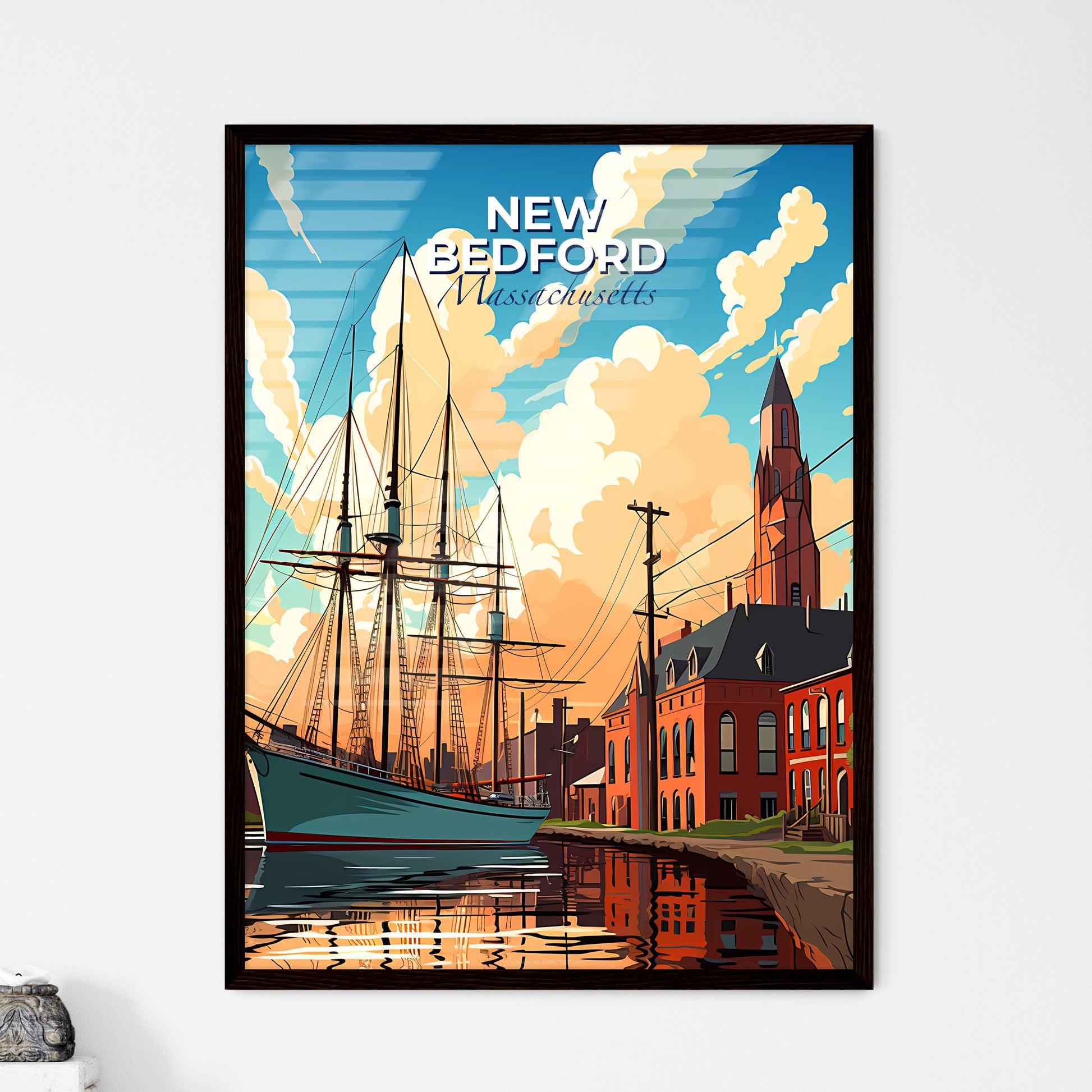 New Bedford, Massachusetts, A Poster of a boat in the water Default Title