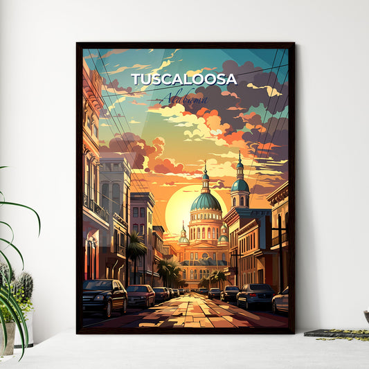 Tuscaloosa, Alabama, A Poster of a street with cars and buildings in the background Default Title